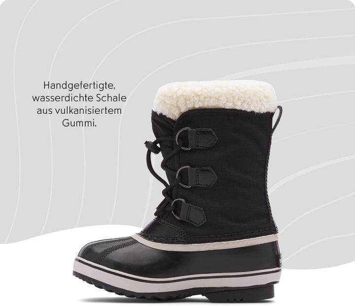 Sorel Unisex Kinder Yoot Pac Nylon Wp wasserdichte Schneestiefel, Black Youth Collection 2024