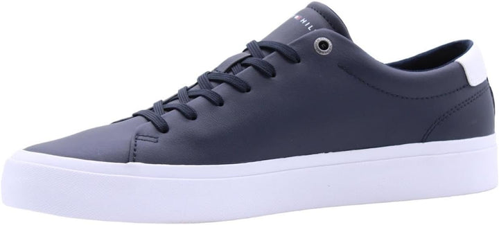 Tommy Hilfiger Herren Corporate Leather Detail Vulc Fm0fm04589 Vulkanisierte Sneaker 41 EU Blau Dese