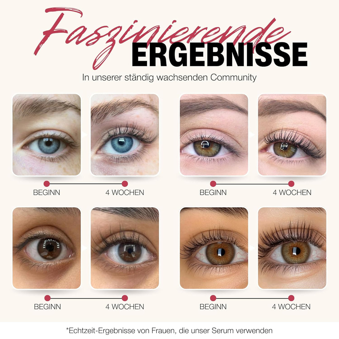 Roselash Advance Serum für Wimpernwachstum, vollere und dichtere Wimpern – 95% natürlich, ohne Hormo