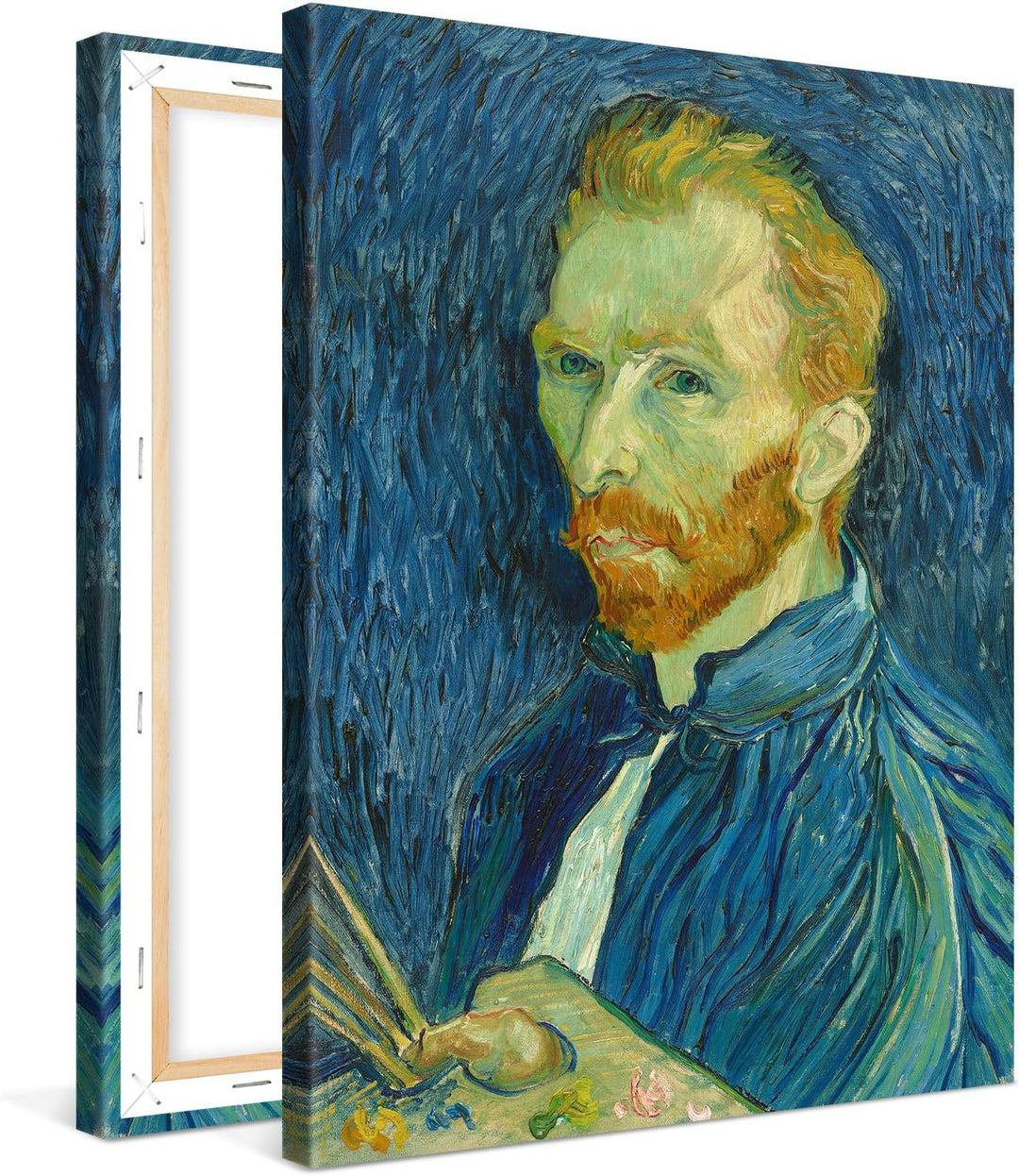 PICANOVA – Vincent Van Gogh Self-Portrait 75x100 cm – Bild auf Leinwand – Leinwandbild – Premium Lei