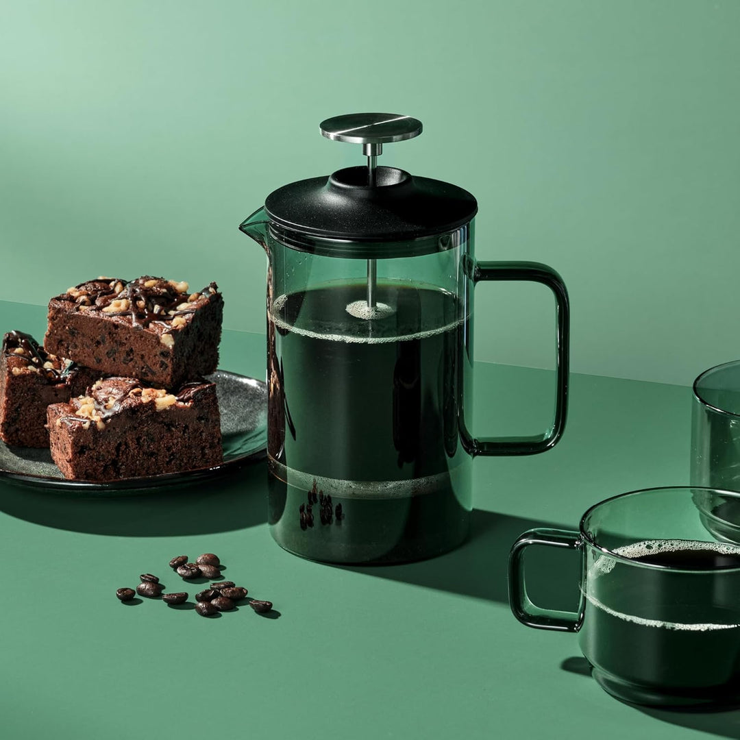 AdHoc MC80 French-Press-Kaffeebereiter Impact | 600 ml | Mundgeblasenes Borosilikatglas & Edelstahlf