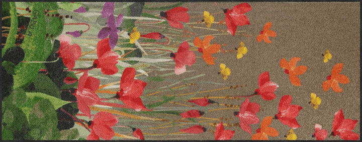 Rosina Wachtmeister Ciclamini 075x190 cm Läufer bunt Blumen farbig waschbar Wohn-Teppich Design H 0,
