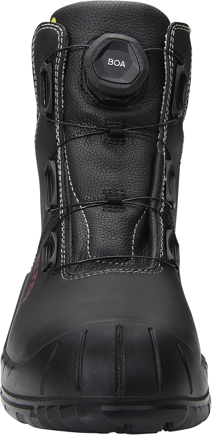 ELTEN Sicherheitsschuhe LAURENZO BOA Mid ESD S3, Damen und Herren, Leder, Stahlkappe, leicht, robust