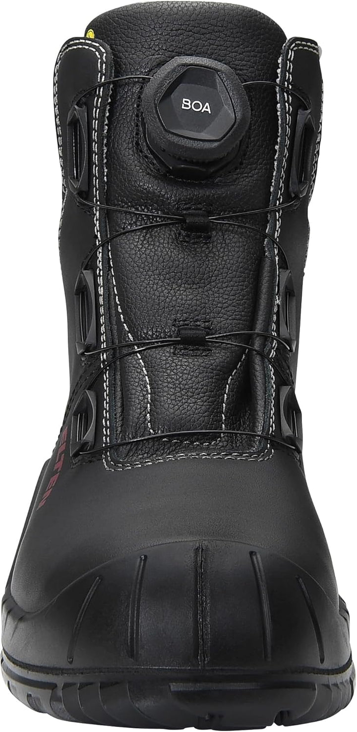 ELTEN Sicherheitsschuhe Laurenzo BOA Mid ESD S3S, Damen und Herren, Leder, Stahlkappe, leicht, robus