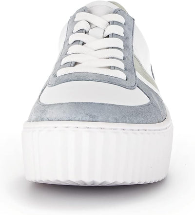 Gabor Damen Low-Top Sneaker, Frauen Halbschuhe,Wechselfussbett 37.5 EU Weiss, 37.5 EU Weiss