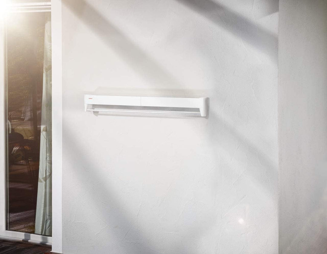 Leifheit Wandtrockner Telegant 36 Protect Plus, zum Ausziehen, platzsparender Wandwäschetrockner, Wä