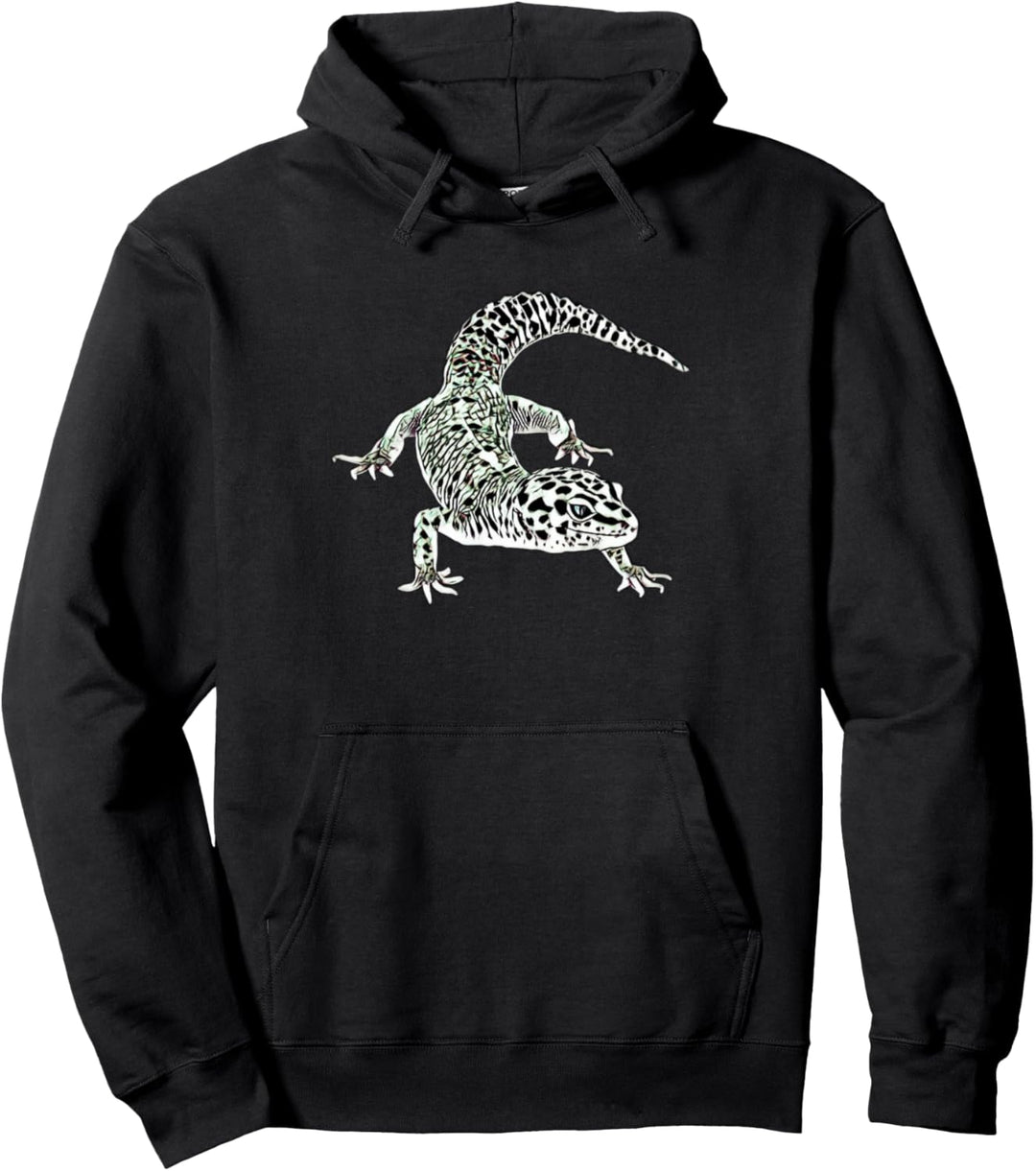 Gecko Reptil Motiv Echsen Reptilien Terrarium Echse Geckos Pullover Hoodie
