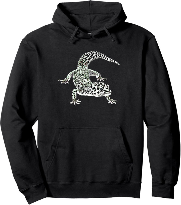Gecko Reptil Motiv Echsen Reptilien Terrarium Echse Geckos Pullover Hoodie