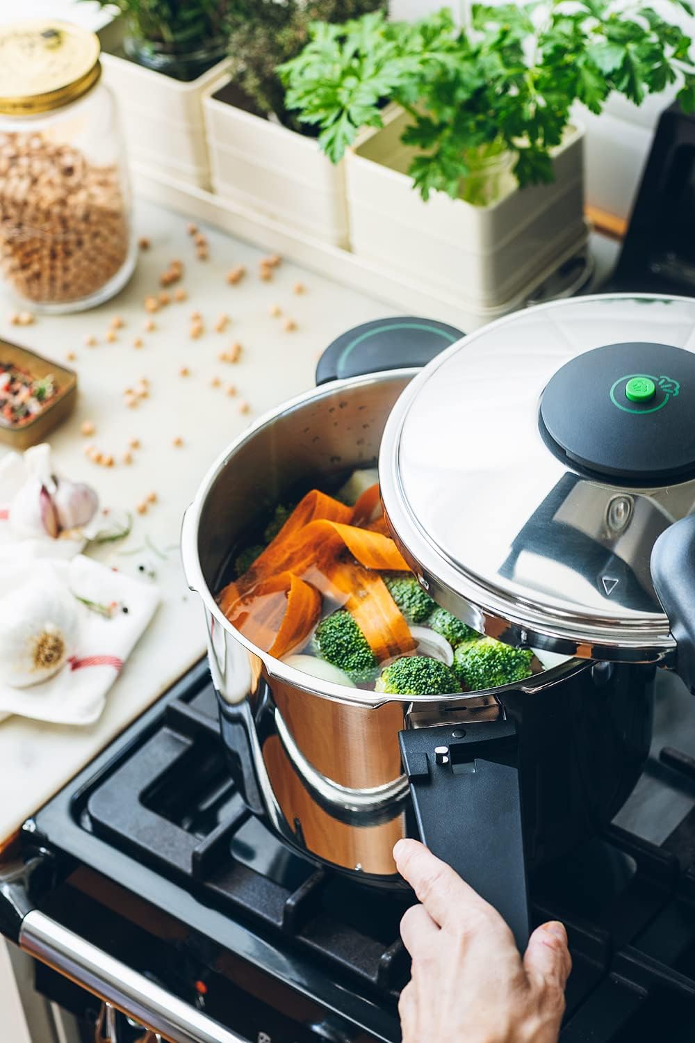 Monix M911003 Presto Druckkochtopf, 7 L 7 L Silber, 7 L Silber