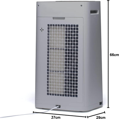 SHARP UA-HG60E-L Luftreiniger mit Luftbefeuchter für Räume bis zu 50 qm, 3-Stufen Filtersystem (Vorf