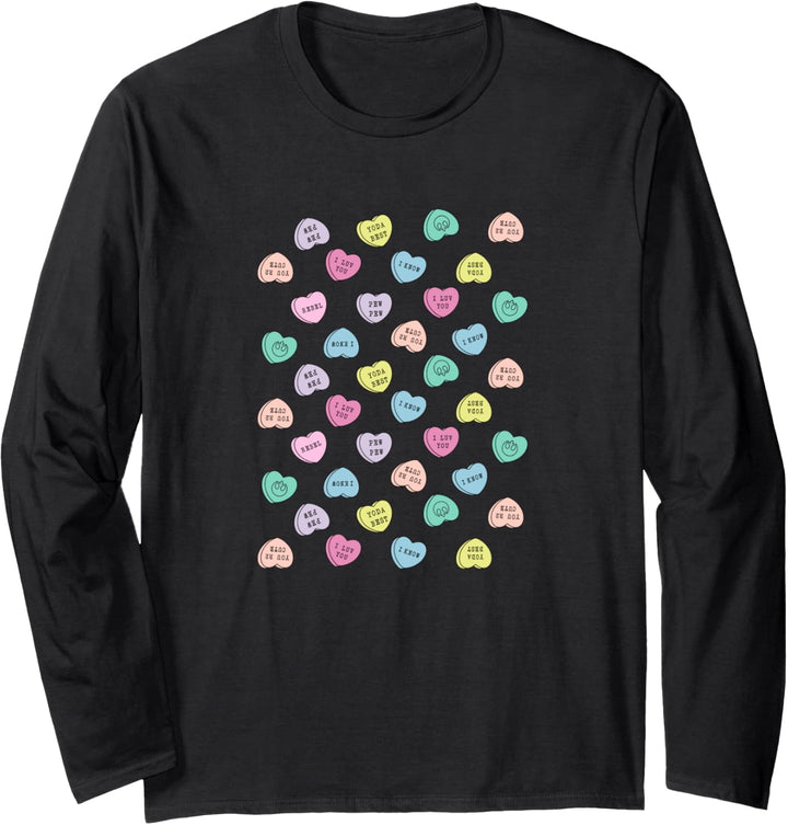 Star Wars Candy Hearts Love Valentine's Day Langarmshirt