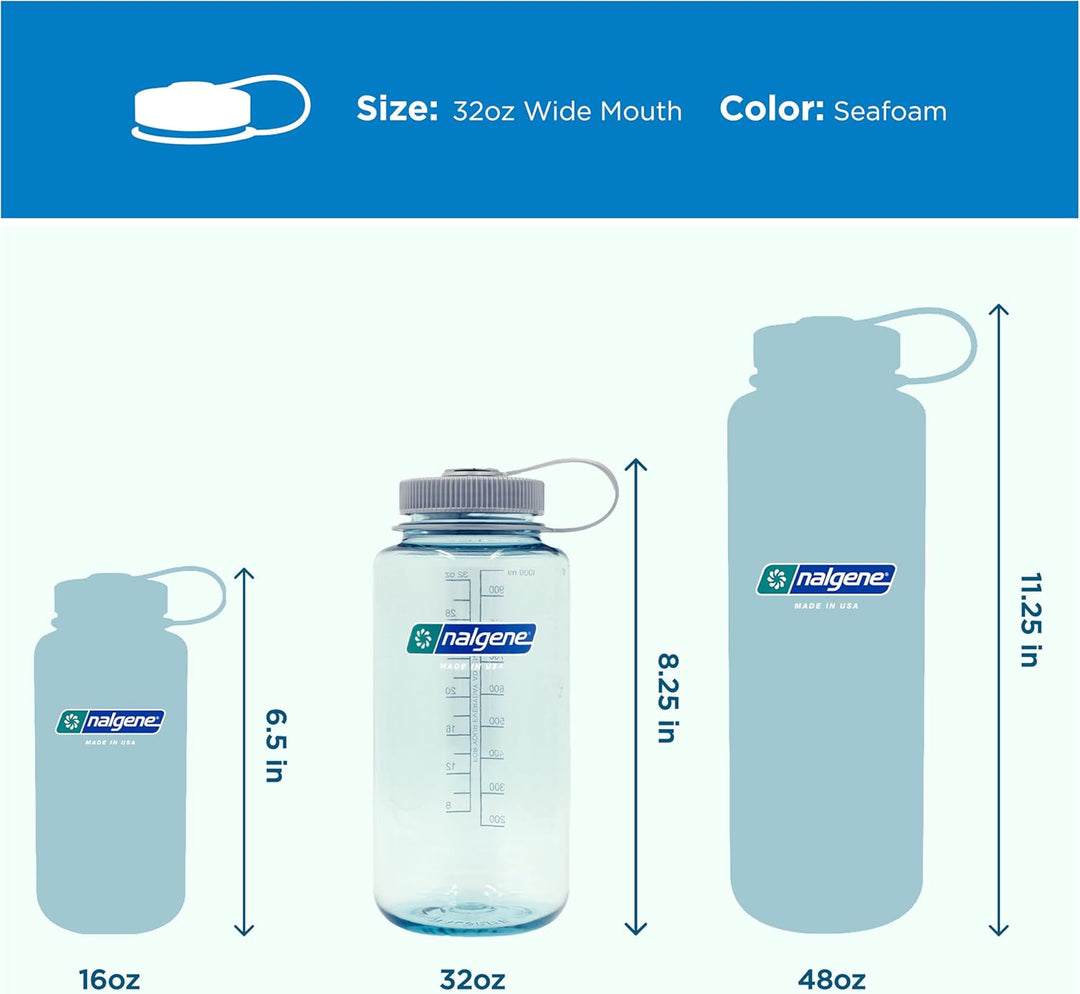 Nalgene Sustain Tritan-Wasserflasche aus BPA-freiem Material, hergestellt aus 50% Kunststoffabfall,