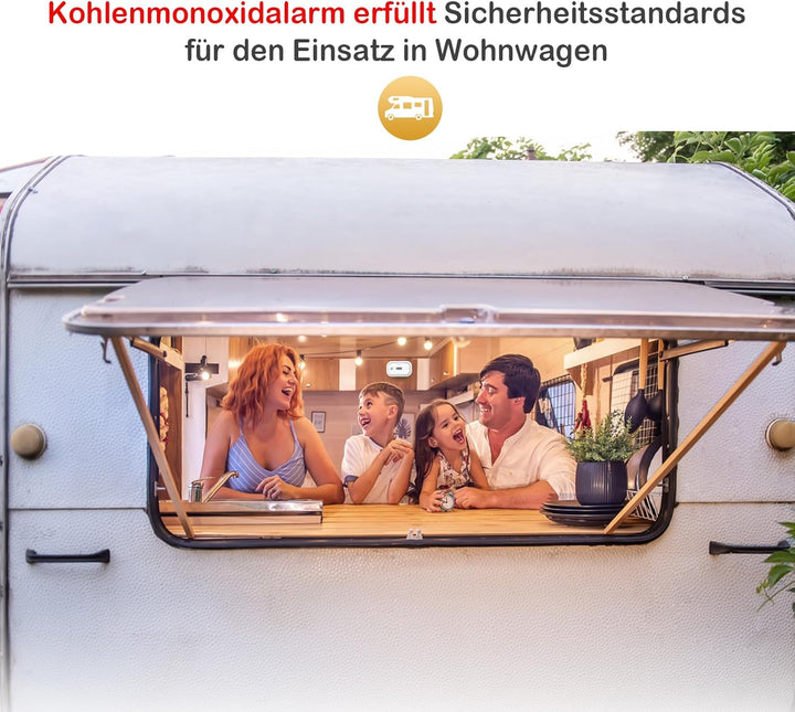 Kohlenmonoxid Melder 10 Jahre Sensor und Batterielebensdauer, CO Melder CO-Warnmelder mit Display un