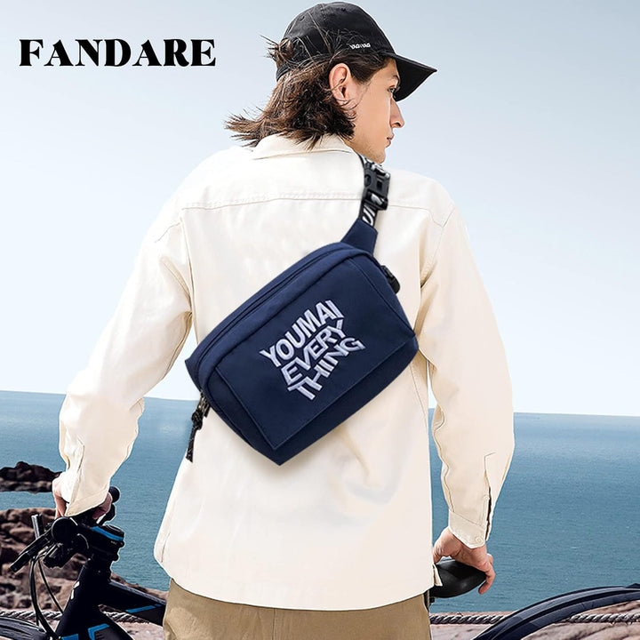 FANDARE Mode Brusttasche Ultraleicht Sling Rucksack Beiläufig Daypacks Herren Damen Schultertasche U