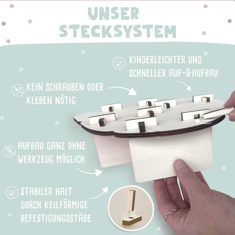 HeLLo mini Personalisiertes Regal für die Toniebox Junge - Wandregal mit Wunschnamen fürs Kinderzimm