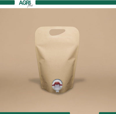 AGRI plus Standbeutel 20 Stück 3,0 Liter braun | Anzahl und Grösse wählbar | Bag in Box Beutel 0,75-