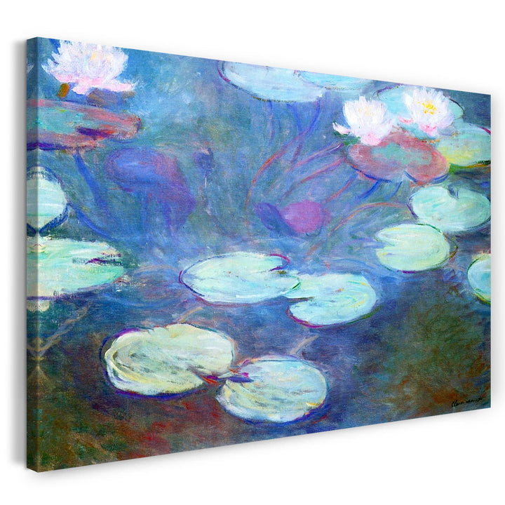 Printed Paintings Leinwand (80x60cm): Claude Monet - Seerosen pink 80x60 cm, 80x60 cm