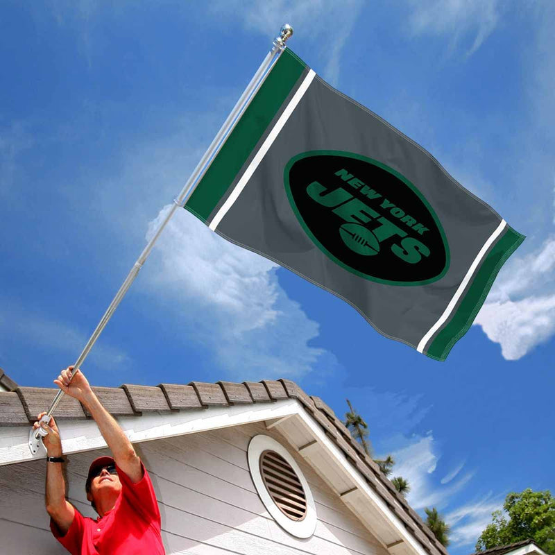 New York Jets Blackout Sideline Flagge für drinnen und draussen, 90 x 150 cm