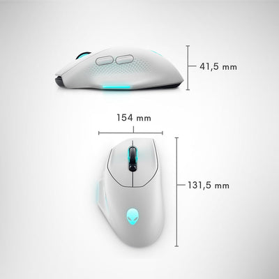 Alienware AW620M Wireless Gaming Mouse - Lunar Light