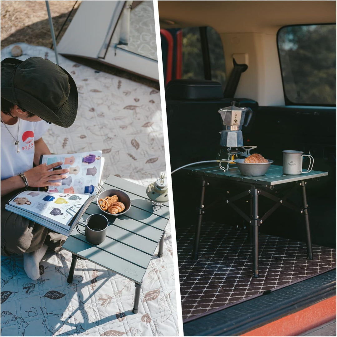 Naturehike Campingtisch Klapptisch aus Aluminium Tragbarer Klappstuhl Ultraleicht Camping Tisch Klei