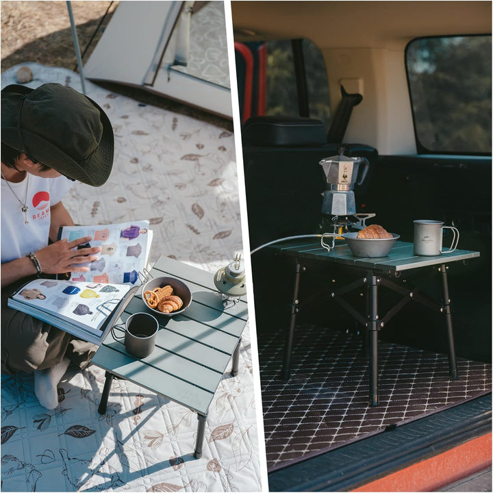 Naturehike Campingtisch Klapptisch aus Aluminium Tragbarer Klappstuhl Ultraleicht Camping Tisch Klei