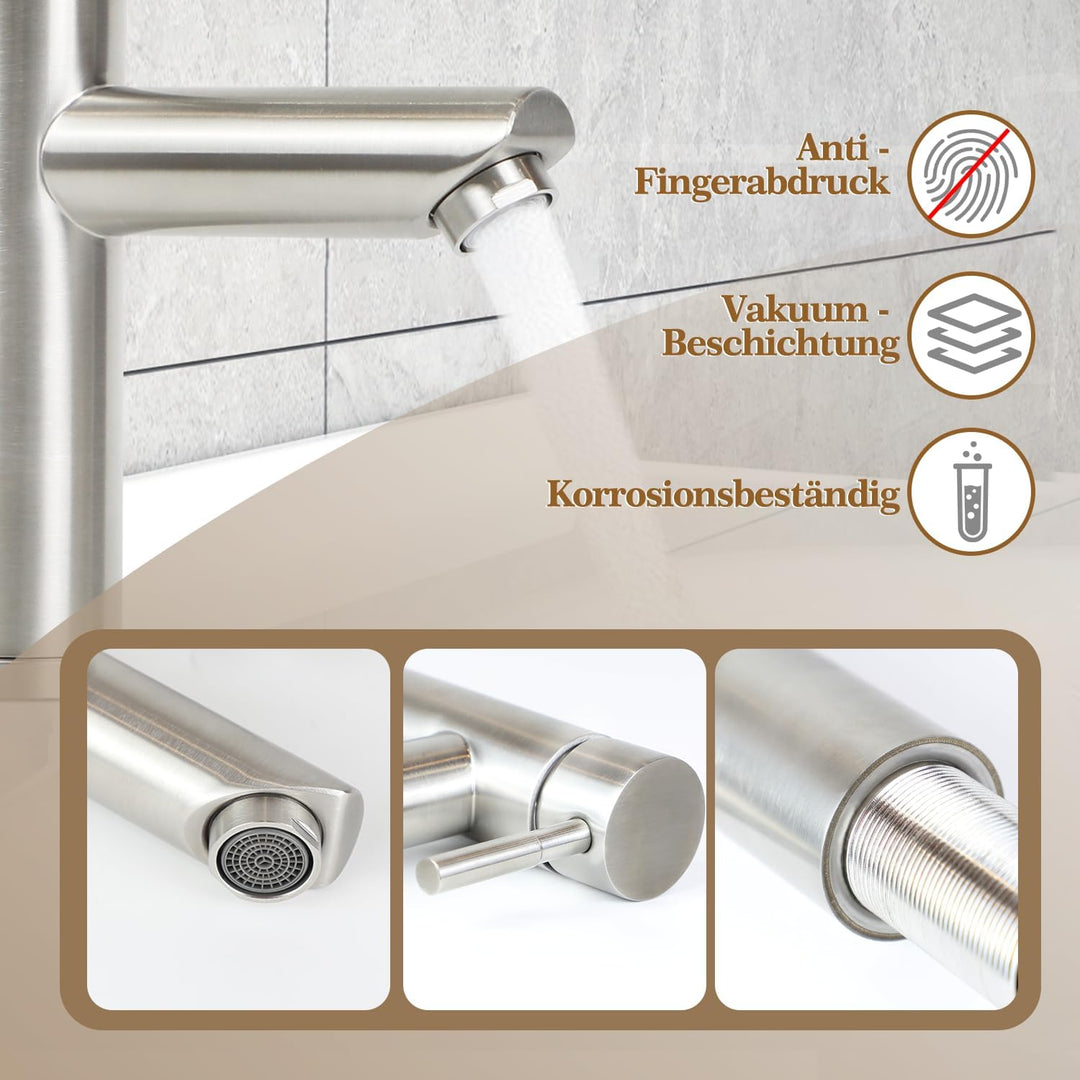 Laittiin Wasserhahn Badezimmer Waschtischarmatur Bad - Waschbeckenarmatur Mischbatterie Waschbecken