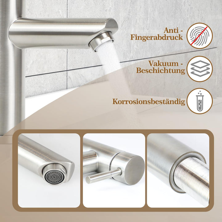 Laittiin Wasserhahn Badezimmer Waschtischarmatur Bad - Waschbeckenarmatur Mischbatterie Waschbecken