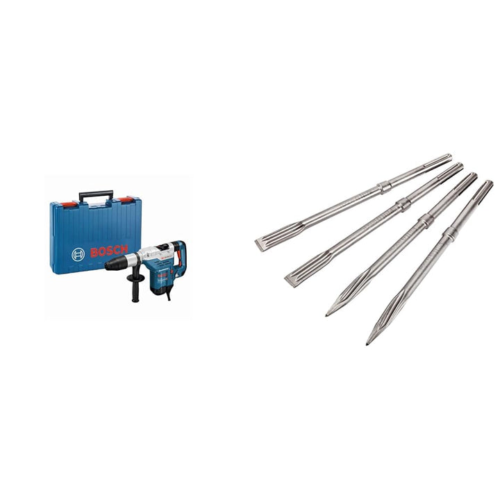 Bosch Professional Bohrhammer GBH 5-40 DCE (8,8 J Schlagenergie, im Handwerkerkoffer) + 4tlg. Meisse
