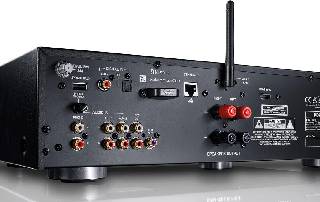 MC 400, Kompakter High-End Stereo Netzwerk/CD/DAB/FM-Receiver mit 200 Watt Maximal-Ausgangsleistung