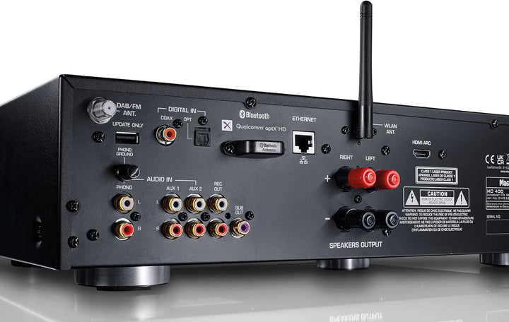MC 400, Kompakter High-End Stereo Netzwerk/CD/DAB/FM-Receiver mit 200 Watt Maximal-Ausgangsleistung