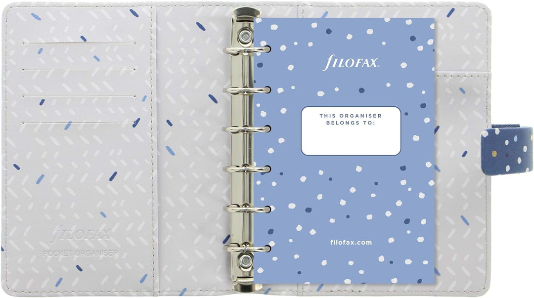 Filofax Indigo Pocket Organiser Snow schneeweiss, schneeweiss