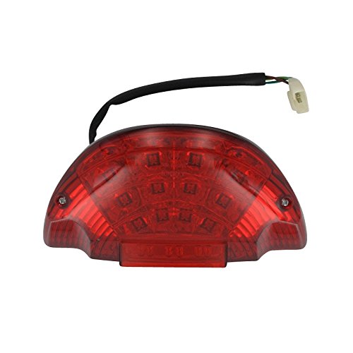 Xfight-Parts Rücklicht LED komplett rot mit E Marke YYB915024001 für Rex Milano 50 SN-68, SN-68