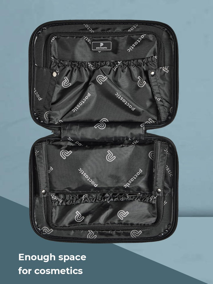 Pactastic Hartschalen Handgepäck Kosmetik-Koffer | Stabiles Beauty-Case mit Aufsteckfunktion | 34 x