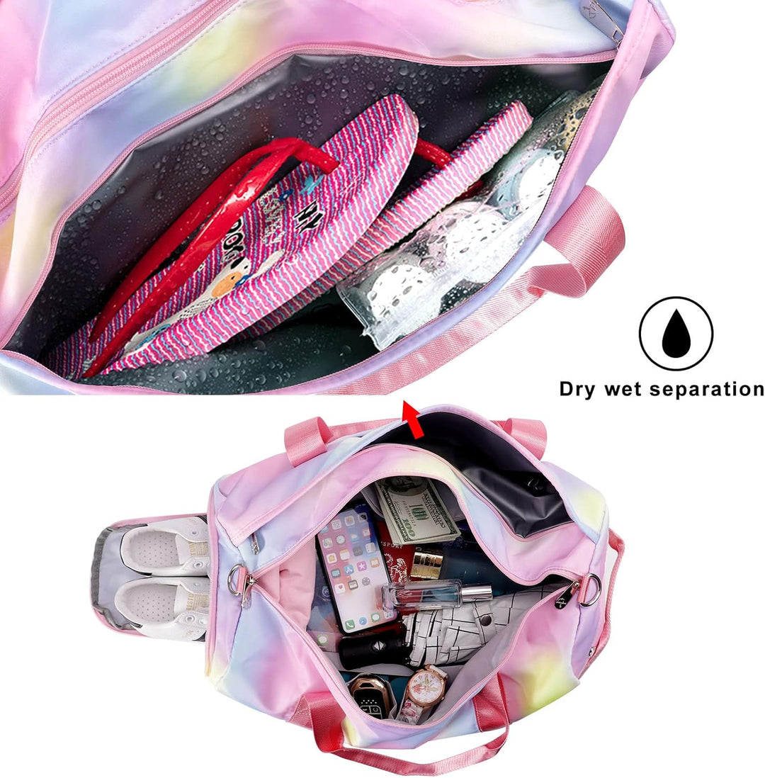 HAWEE Reisetasche Gross Herren Sporttasche Weekender Damen Faltbare Gym Bag mit Schuhfach & Nassfach