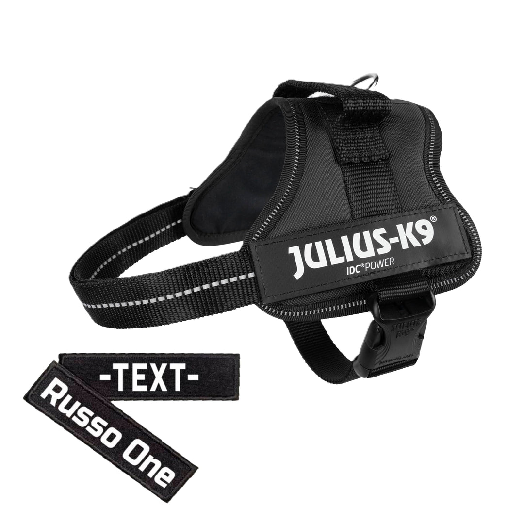 K9 Powergeschirr Original Julius-K9 Hundegeschirr für Diensthunde inkl. 2 Stück Klettsticker mit Wun