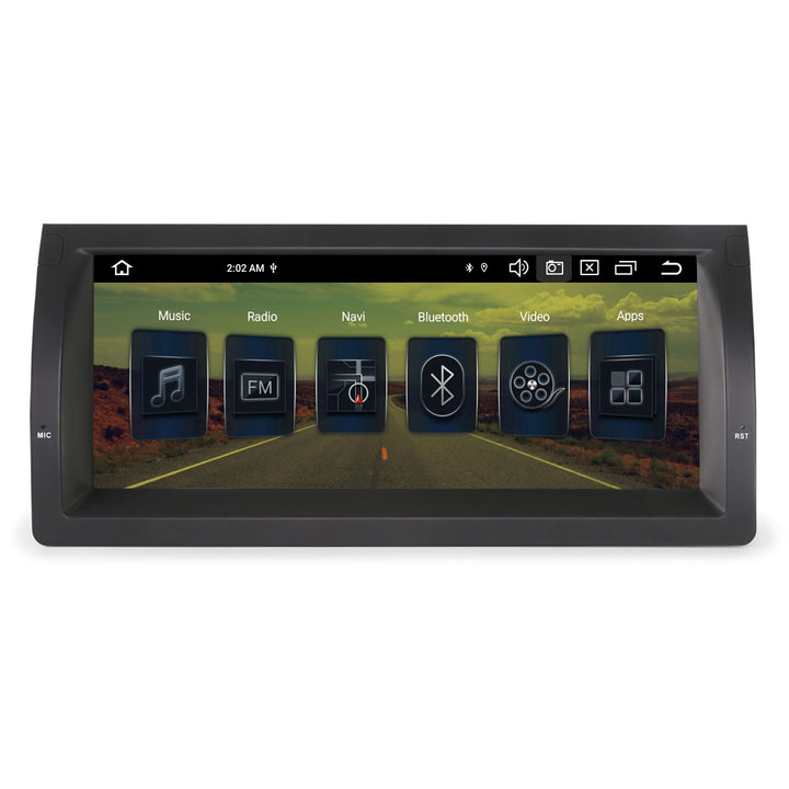Erisin 10.25 Zoll Android 14 Autoradio mit GPS Navigation für BMW X5 E53 Unterstützt CarPlay Wireles