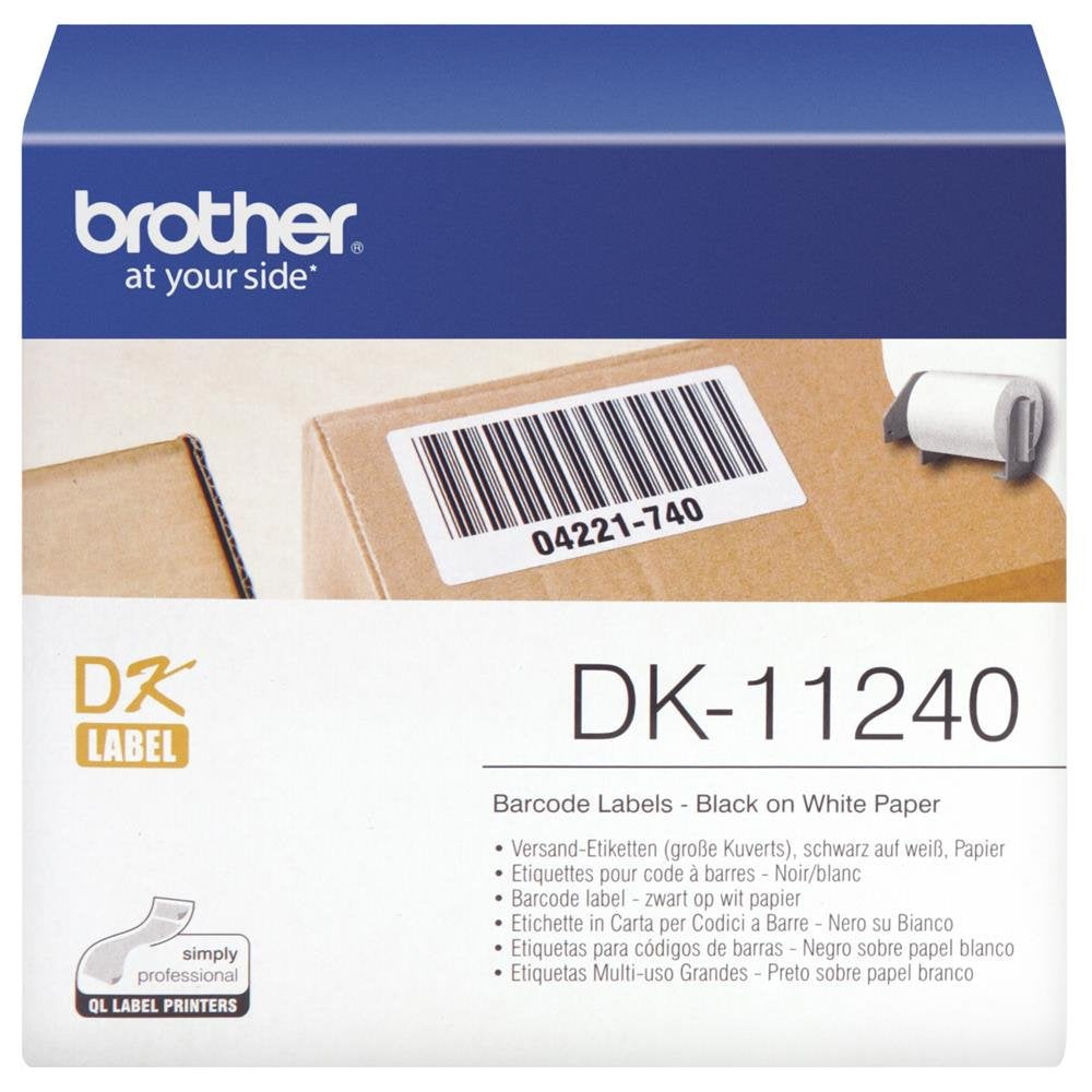 Brother DK11240 Versand-Etiketten Schwarz,weiss 102 x 51 mm 600 Etiketten 102 x 51 mm, 600 Etiketten