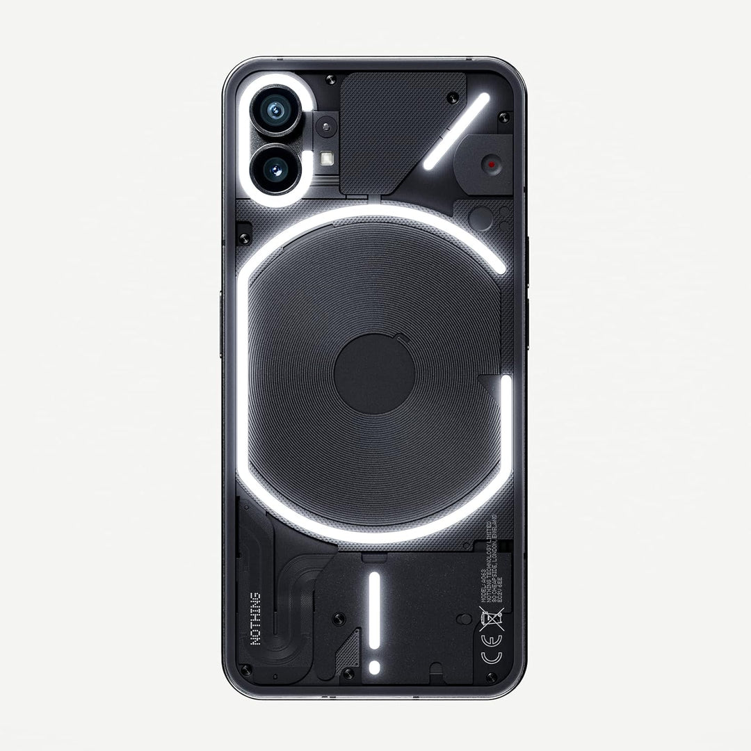 Nothing Telefon (1) - 8 GB RAM + 256 GB, Glyph-Schnittstelle, 50-MP-Doppelkamera, Nothing Betriebssy