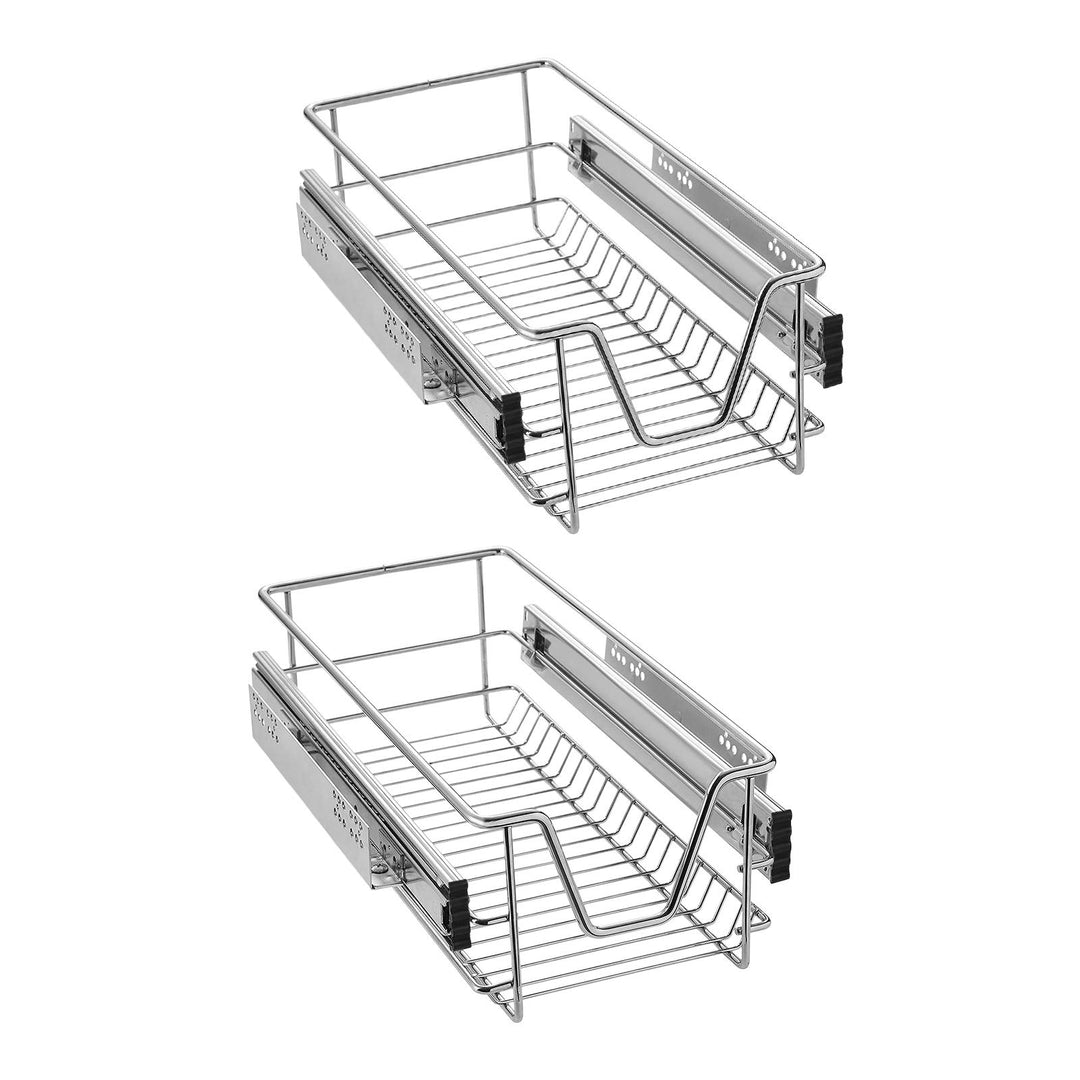 UISEBRT 2X Küchenschublade Teleskopschublade 30cm - Küchenschrank Schrankauszug Schlafzimmerschränke