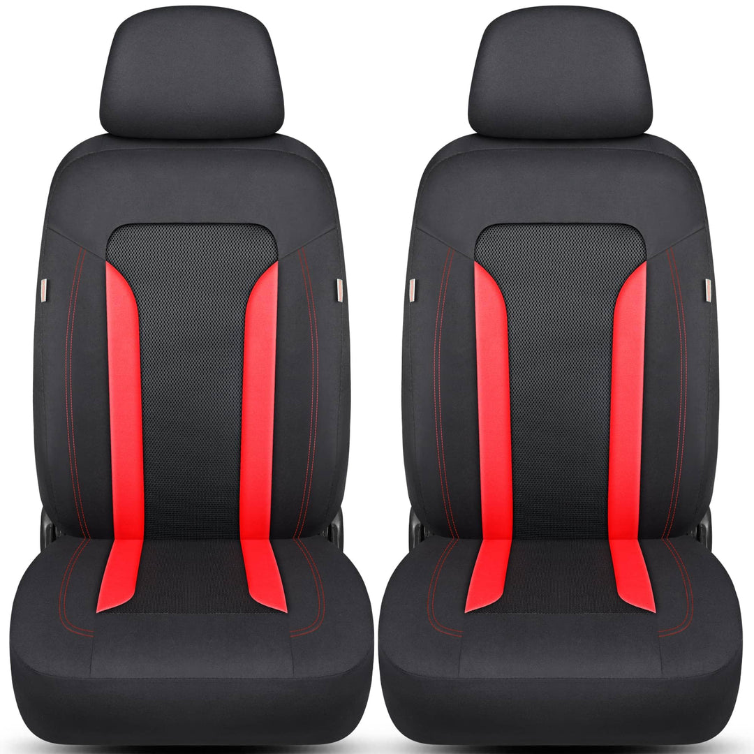 Schonbezüge Sitzbezüge für Ford Fiesta MK 7 Bj 2008-16 in Schwarz/Rot TF3