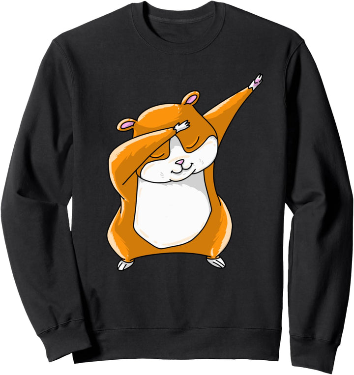 Cute Dabbing Hamster | Funny Famous Dab Dance Pose Pet Gift Sweatshirt
