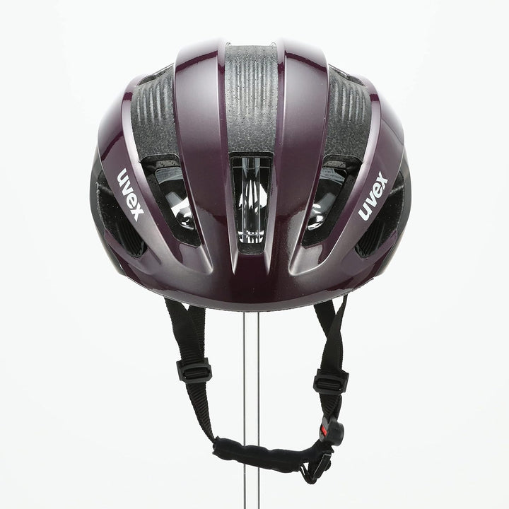 Uvex Rise CC Rennrad Fahrrad Helm matt schwarz/lila 2022 52-56 cm, 52-56 cm