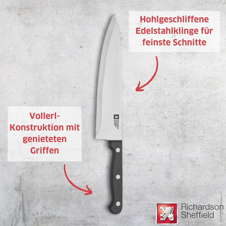 Richardson Sheffield ARTISAN Messerblock 9-teilig | Holzmesserblock inklusive Küchenmesser Set | Hol