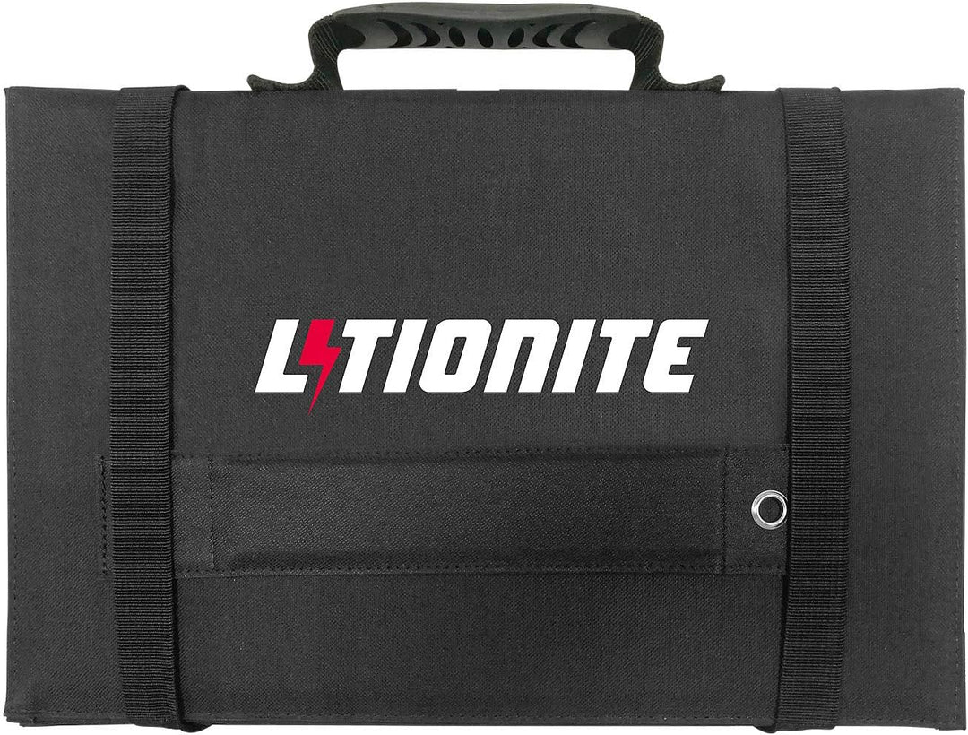 Litionite Arun 65W Faltbares und tragbares Solarpanel mit geneigter Unterstützung - DC-Kabel enthalt
