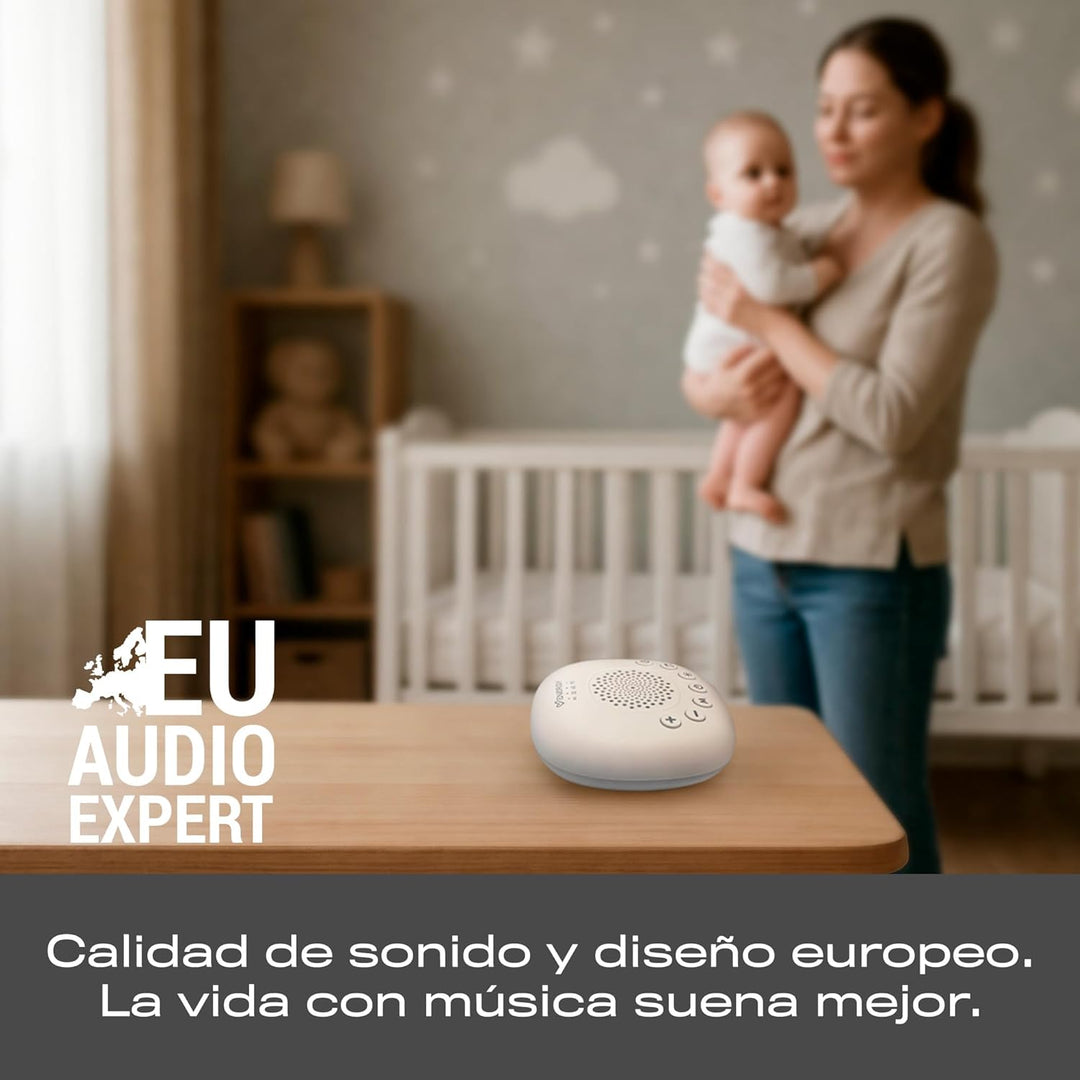 Energy Sistem Whisper Moon – Lautsprecher mit weissem Rauschen mit 4 Lichtmodi, bis zu 20 Sounds und