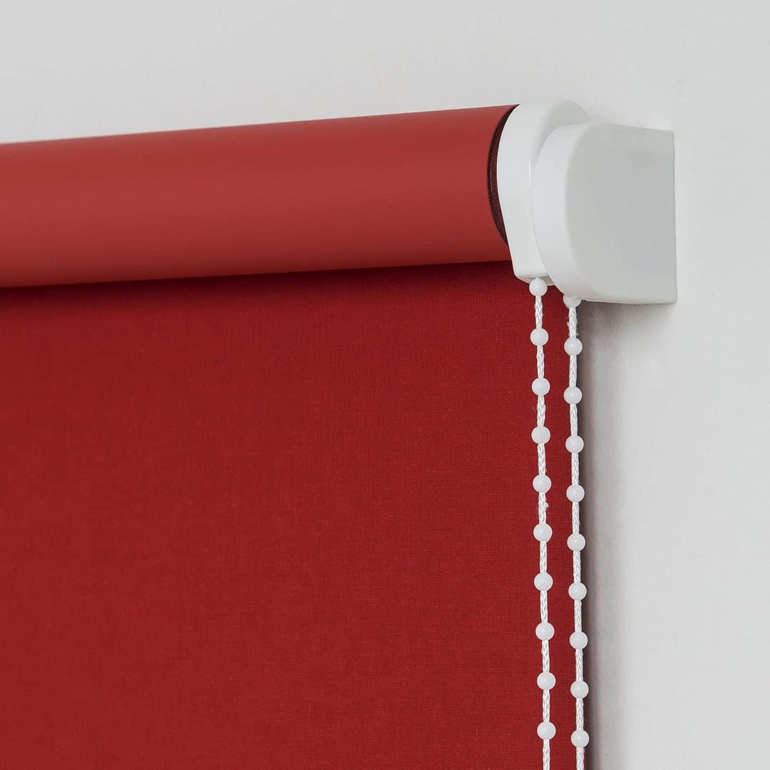 Liedeco® Rollo, Fenster Rollo, Kettenzug-Rollo / 82 x 180 cm (Breite x Höhe), rot/Verdunkelnd, Abdun