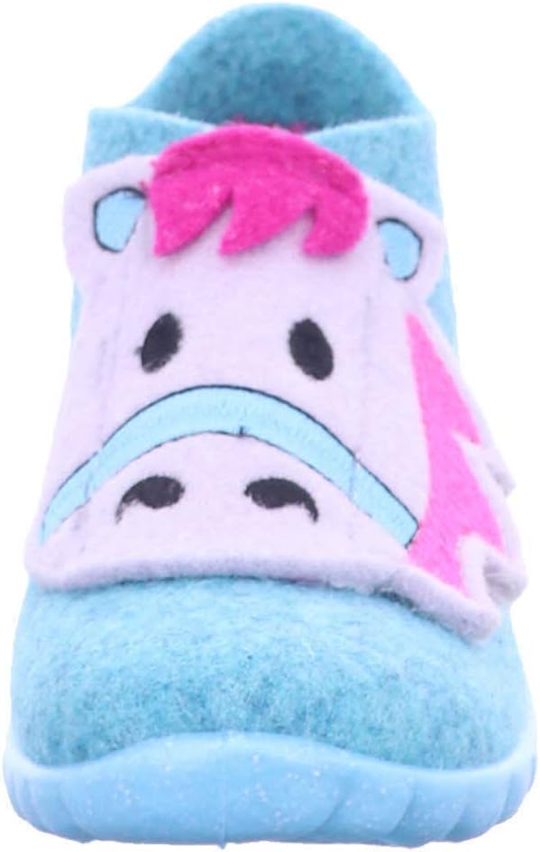 Superfit Baby-Mädchen Happy Hausschuhe 24 EU Turchese 7500, 24 EU Turchese 7500