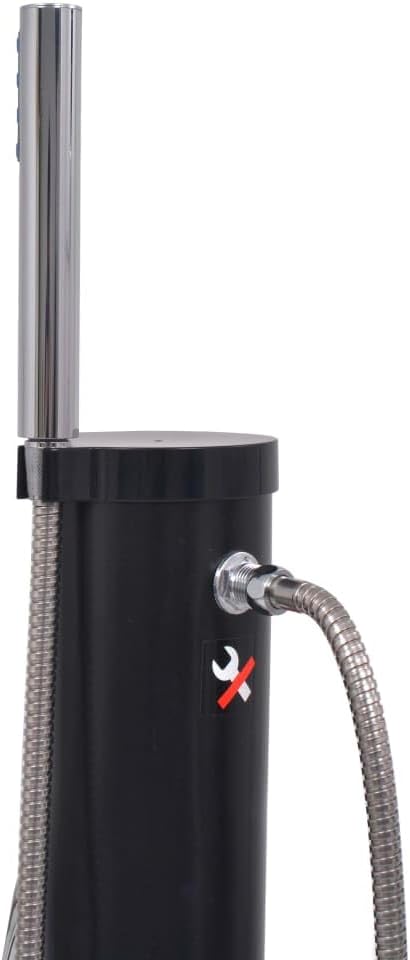 vidaXL Solardusche mit Handbrause Gartendusche Pooldusche Aussendusche Campingdusche Camping Solar D