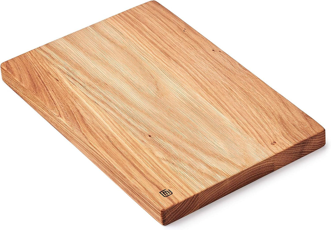 Edeldings Schneidebrett Holz aus hochwertiger Eiche | Geölt, Gross 30 х 20 cm | Massivholz Küchenbre