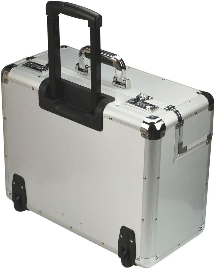ALUMAXX 45122 Pilotenkoffer Omega, Koffer aus Aluminium, Alukoffer mit Rollen, Trolleykoffer, Fach f